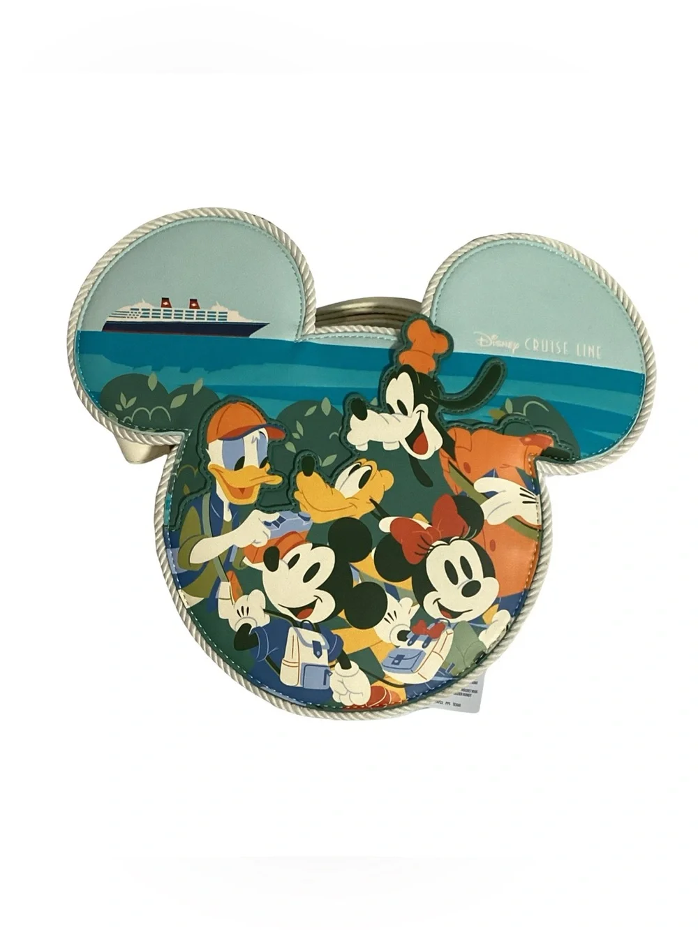 Loungefly Disney Cruise Line Mickey Mouse & Friends Figural Crossbody Bag NEW